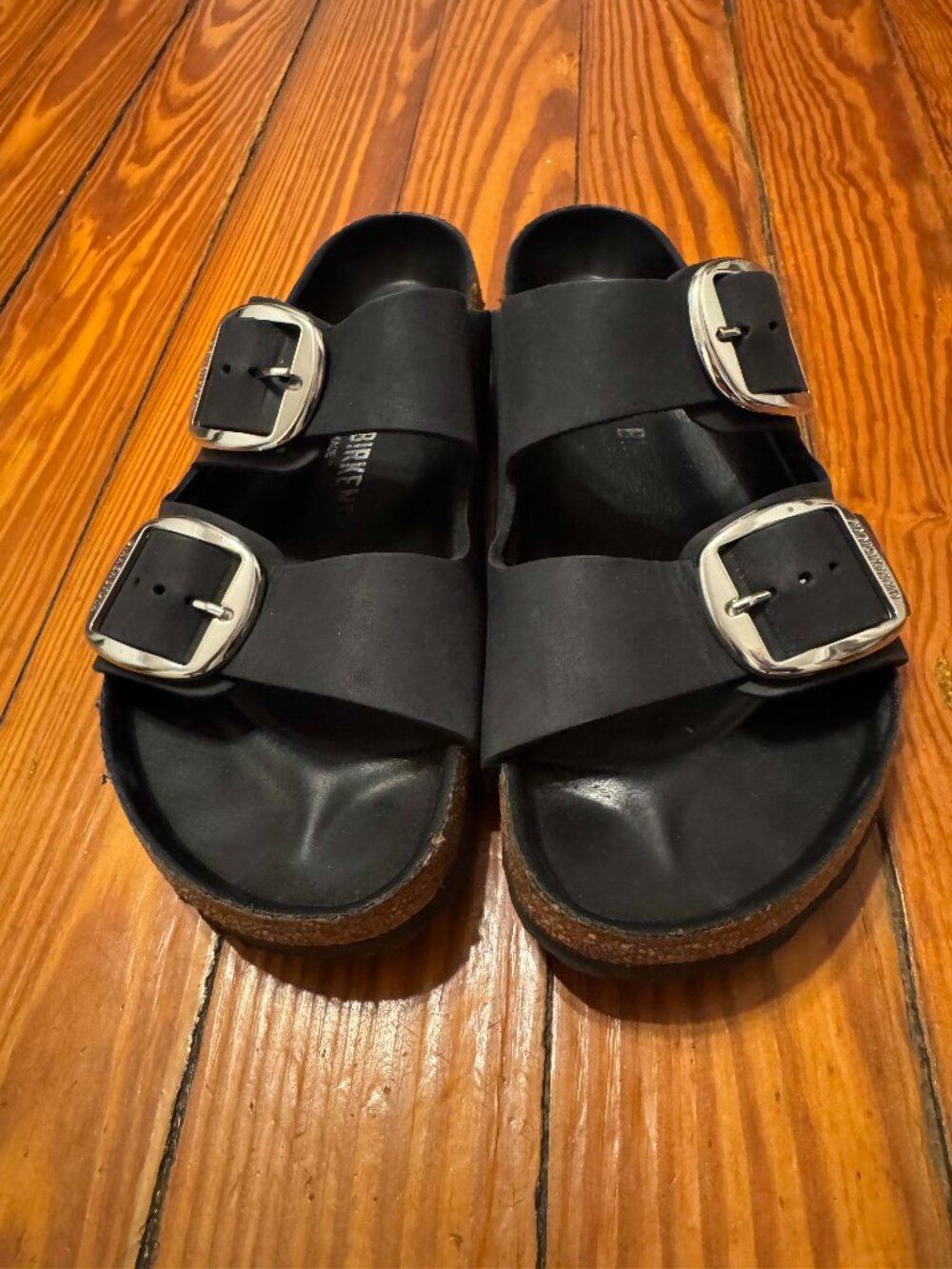 Black Arizona Birkenstocks 39